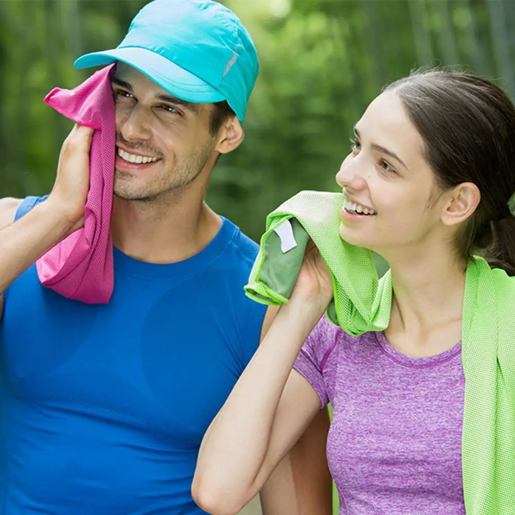 

Universal Cooling Towel Fast Drying Soft Texture Towel Cool Outdoor Sweat-absorbent Towel for Cycling Sports Towel