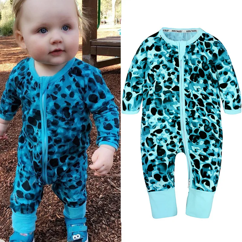 Romper Baby Girl Pattern 0-18M Born Boy Zipper Cotton Child Boys Clothes Spring Autumn Newborn Infant Jumpsuits | Детская одежда и
