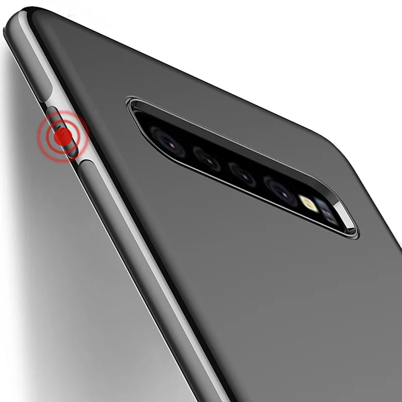Магнитный чехол для Samsung Galaxy S9 S10 Plus S10e + мягкий матовый из ТПУ металлический лист