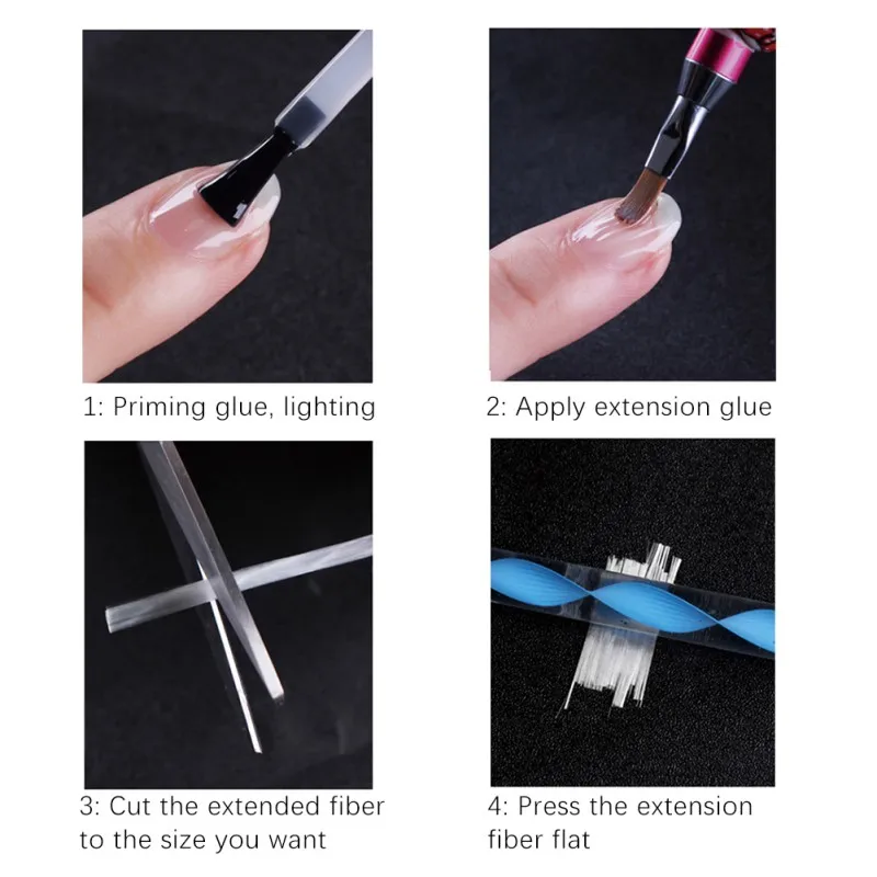 (5 шт./компл.) рекомендуемый набор для наращивания ногтей из стекловолокна УФ гель