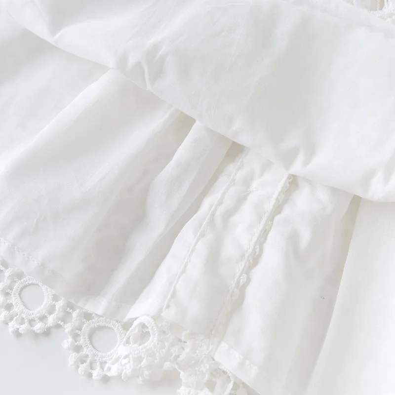 Dave bella/DBS12674 летнее однотонное платье принцессы с бантом для маленьких девочек