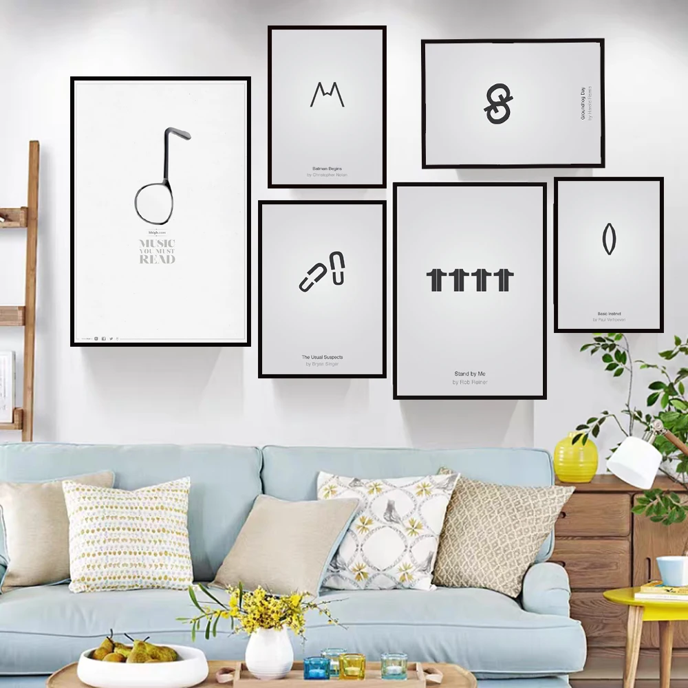 Настенная Картина на холсте постер с изображением символа графического