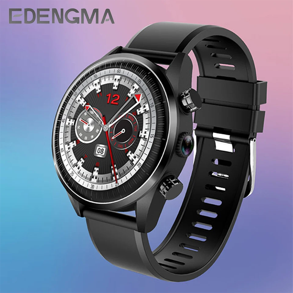 Все круглый экран mi/smart часы для мужчин 4G Smartwatch для мужчин gps Wi-Fi SIM частота сердечных сокращений водонепроницаемый шагомер 1 г бег 16 г памяти