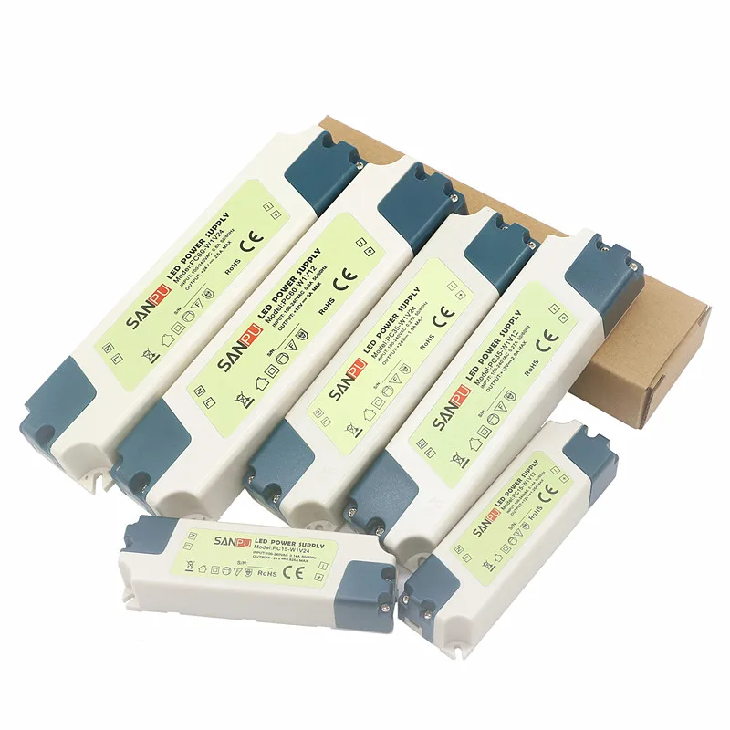 DC12V/24 V Безопасность Светодиодный Питание освещения трансформаторный Блок 15/35/60