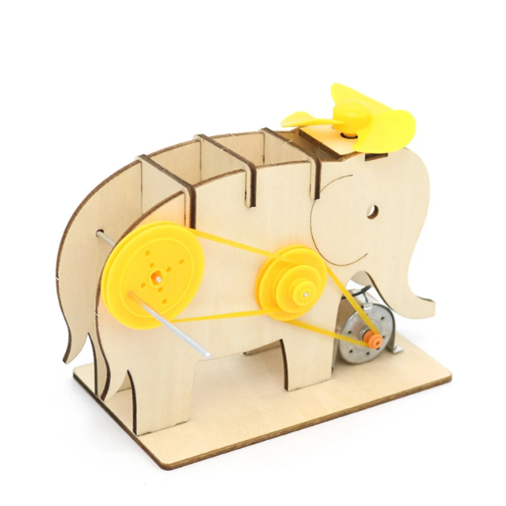 Saizhi Funny Science Physical Experiment Small Invention Education Toys DIY Hand Crank Generator Fan Model Children Learning Toy |