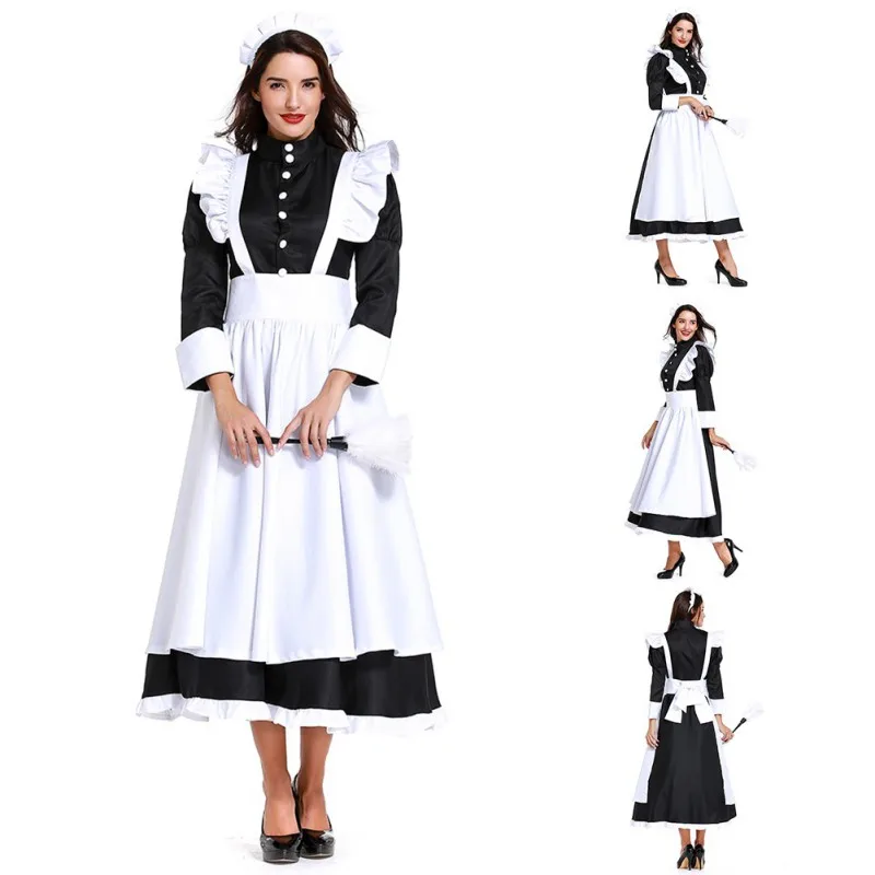 X Хэллоуин косплей в британском стиле Одежда для домохозяек костюм французской