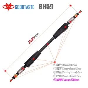 Электрический велосипед Горный дорожная гидравлическая тормозной комплект трубок Аксессуары Винты медная втулка масляная игла пользовательские трубки детали зум