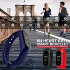 Смарт-браслет M4 для мужчин и женщин, спортивный браслет с Bluetooth и светодиодным экраном, с напоминанием о погоде, с Шагомером