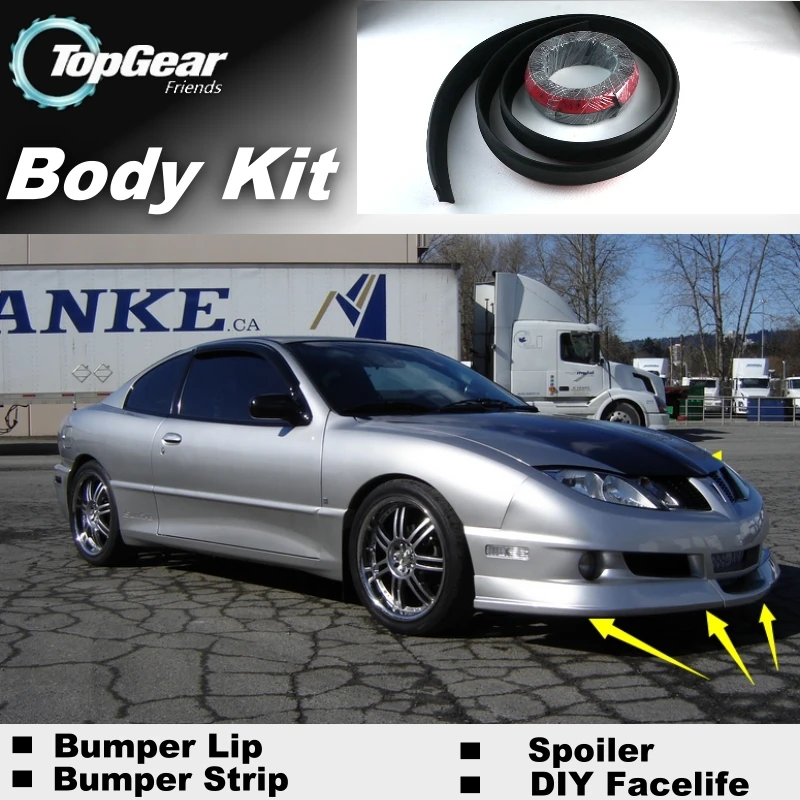 Дефлектор губ для бампера Pontiac Sunfire 1995 ~ 2005 передняя юбка спойлера ДЛЯ