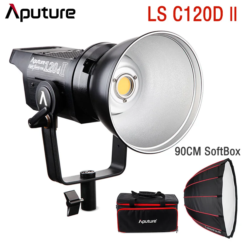 

Aputure LS C120d II Светодиодный светильник COB для наружной студийной видеосъемки, светильник ing & Pergear LAOFAS, глубокий параболический софтбокс