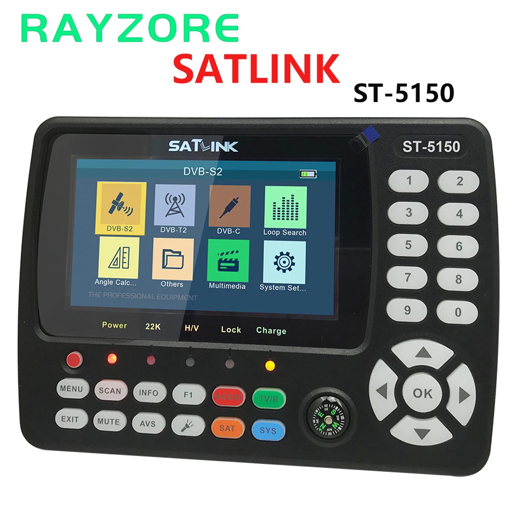 Оригинальный Диагональ 4 3 дюйма экрана Поддержка QPSK 8PSK 16APSK | Электроника