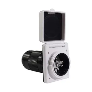 Входная розетка, 50 А, 125250 В, поворотный замок с 3 блокировками из нержавеющей стали