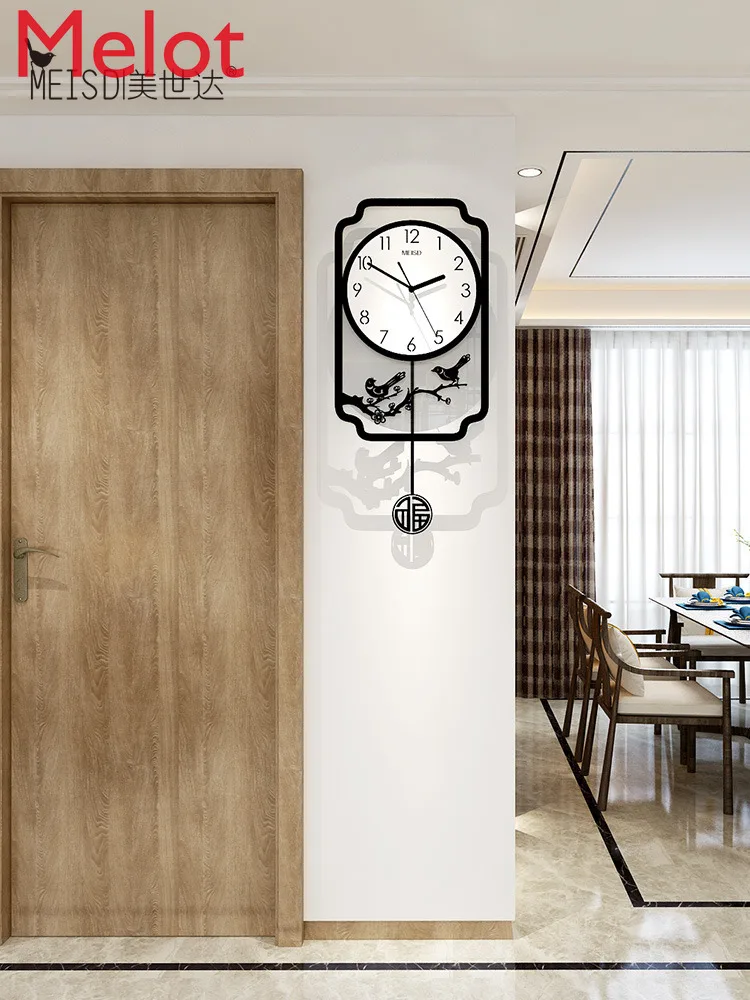 

Новые настенные часы в китайском стиле, модные бытовые часы для гостиной, крутые креативные часы, настенные бесшумные часы для спальни