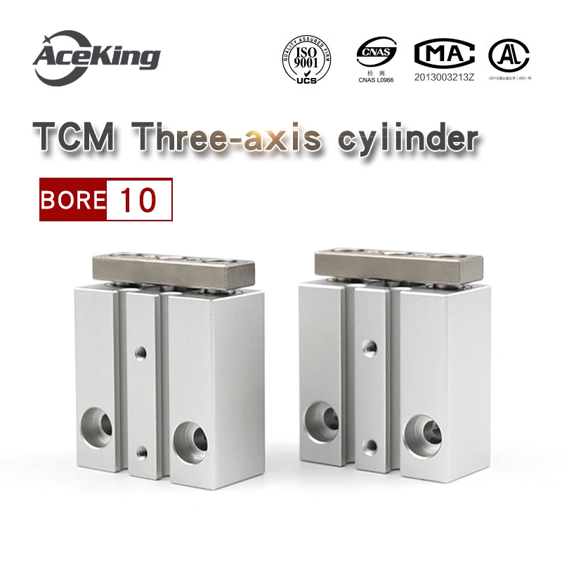 

TCM Yadeke three axis micro cylinder with guide rod TCL / TCM10x5s / 10s / 15s / 20s / 25s / 30s-s three bar