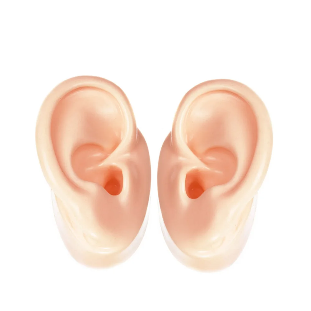 1 пара силиконовых ушных дисплеев для IEM Exhibition (1 левое ухо + правое ухо)|silicone ear