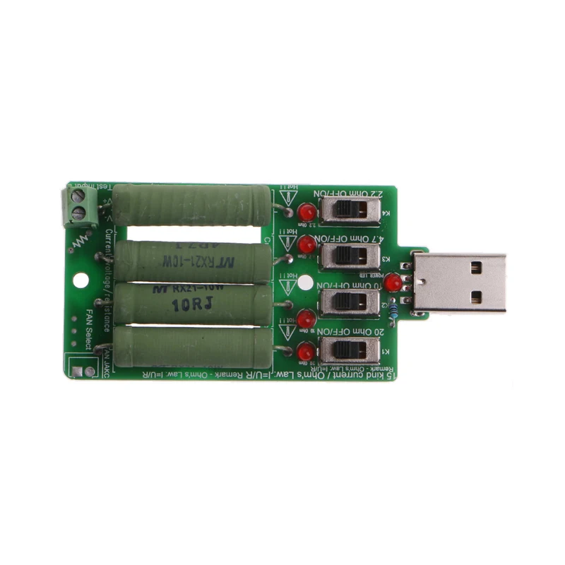 USB электронный сброс нагрузки сопротивление резистор Регулируемый 15 ток тестер Прямая поставка поддержка