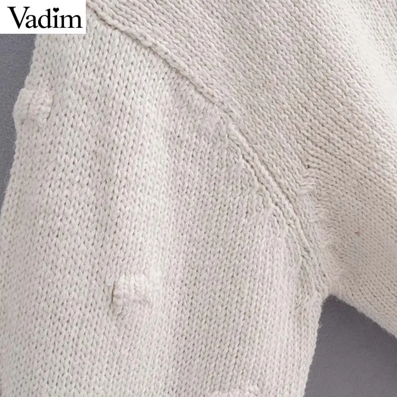 Женское элегантное платье vadim basic вязаные свитера с длинным рукавом и круглым
