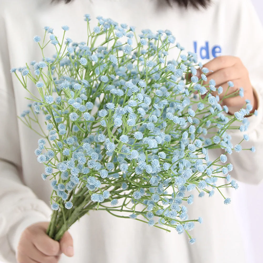 

1Pc Artificial Silk Gypsophila Flowers Fake Dry Bouquet Wedding Bouquet Family Party Home Decoration Valentine's Day Gift
