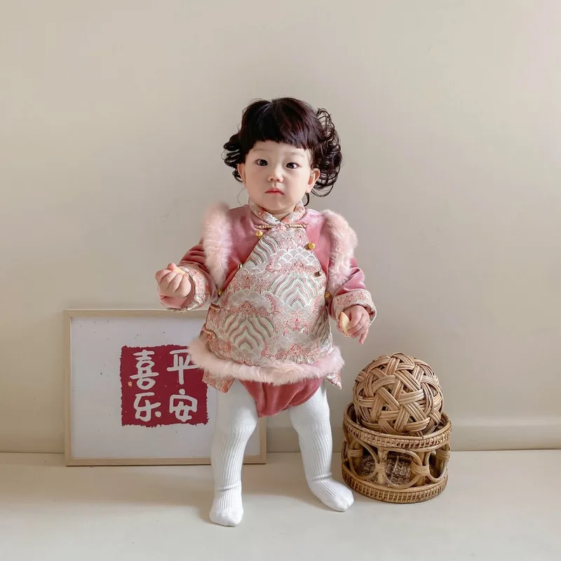 

Toddler Girl Fall Clothes 2020 New Year's Clothing Baby Girl Outfit Baby Body Suit Baby Girl Onesie Baby Winter Clothes