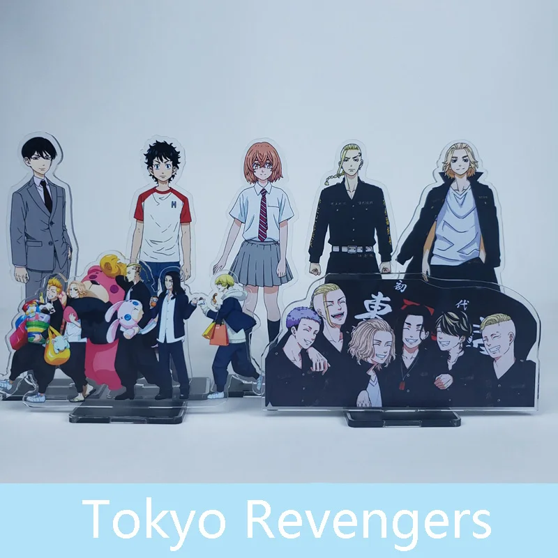 

Anime Tokyo Revengers Sano Manjiro Hanagaki Takemichi Mikey Draken Cosplay Stand Figure Acrylic Desk Model Plate Decor Gifts