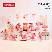 pop mart whole box pink panther expressing love series blind box cute action kawaii animal toy figures