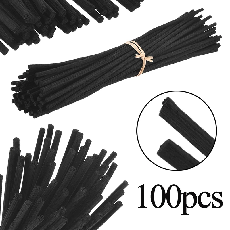 100pcs Reed Diffuser Sticks Wood Rattan Fragrance Essential Oil Aroma Fashion | Дом и сад