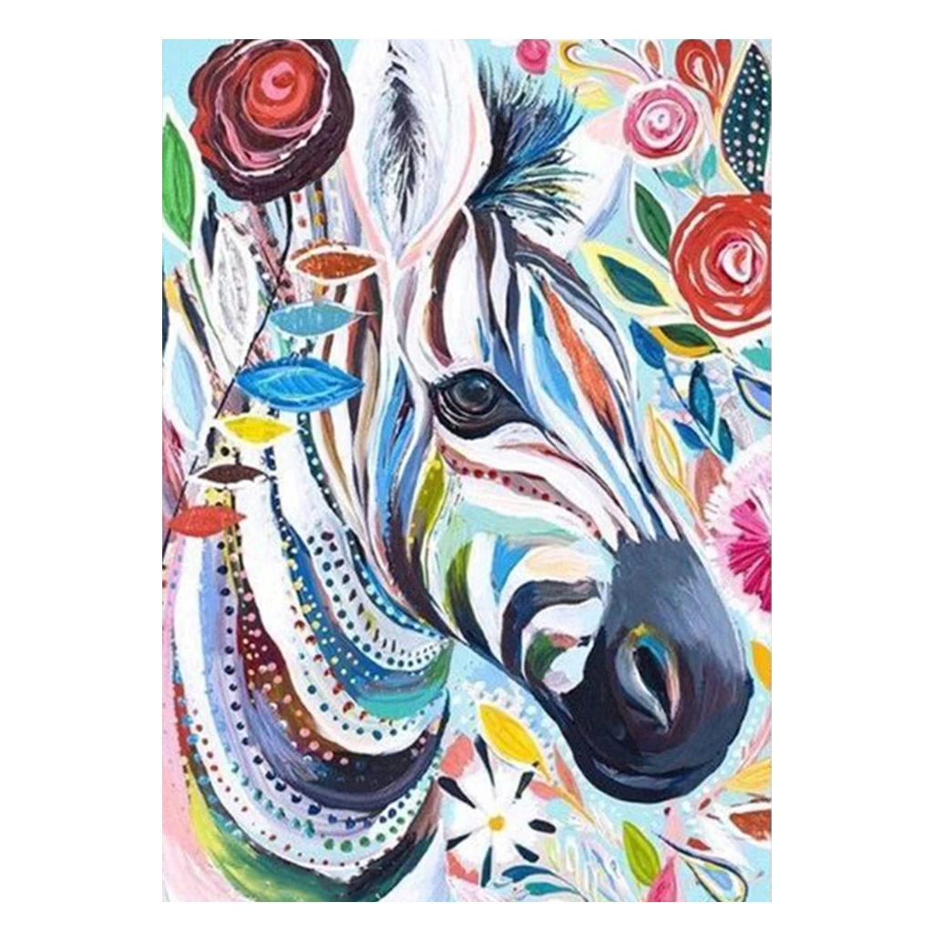 

Diamond painting 5D DIY rhinestone animal zebra figure diamond embroidery cross stitch handmade gifts home decoration
