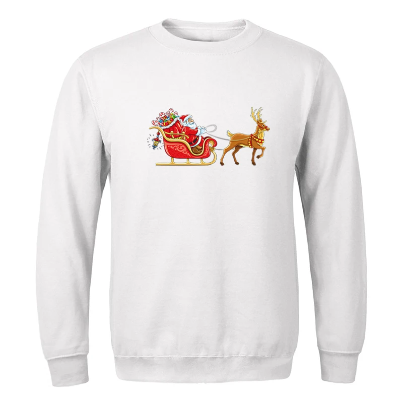 

Christmas And New Year Reindeer Hoodies Santa Claus Sweatshirts Men Hoodie Xmas Sweatshirt Spring Autumn Crewneck Pullover Hoody