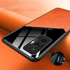 Чехол для телефона Xiaomi Redmi Note 10S, 10 Pro Max, 4G, искусственная мода, дерматоглиф, двойное Сращивание, автомобильная магнитная защита, задняя крышка из поликарбоната