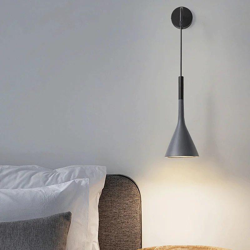 Прикроватная настенная лампа для спальни в скандинавском стиле современный
