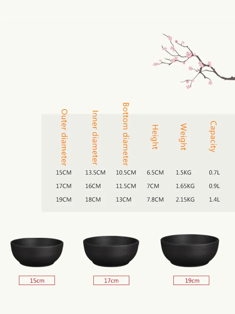 Утолщенная чугунная чаша Корейская каменная для Bibimbap индукционной плиты с