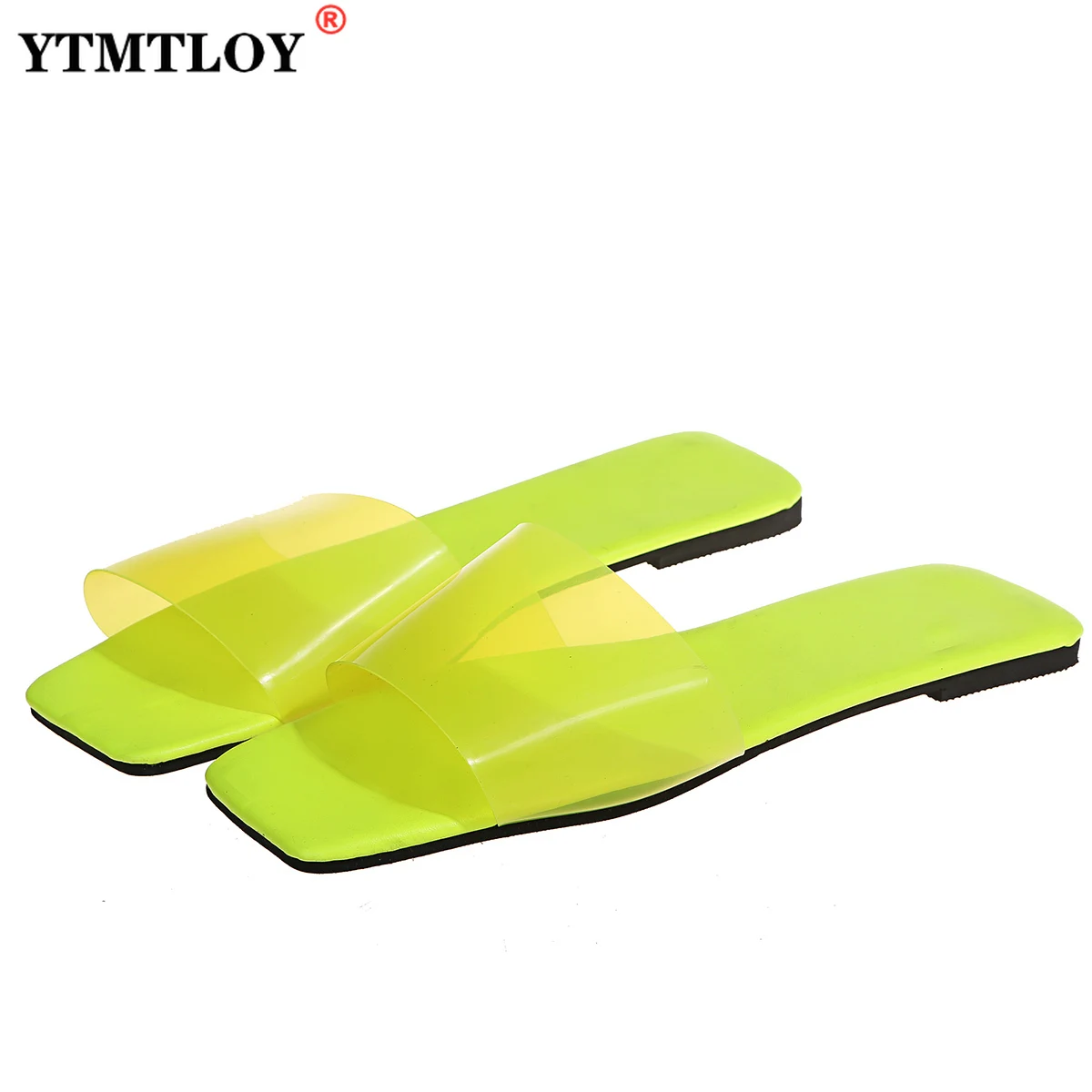 

Женские туфли ярких цветов, летняя обувь на плоской подошве, прозрачные ПВХ туфли, желе, Размеры 35-43, Zapatillas Mujer Casa