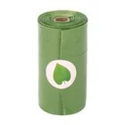 Один рулон бледно-лиловый вкус биоразлагаемые мешки для мусора корма экологически чистый мешок для сбора мусора от домашних животных держатель на открытом воздухе аксессуары для собак