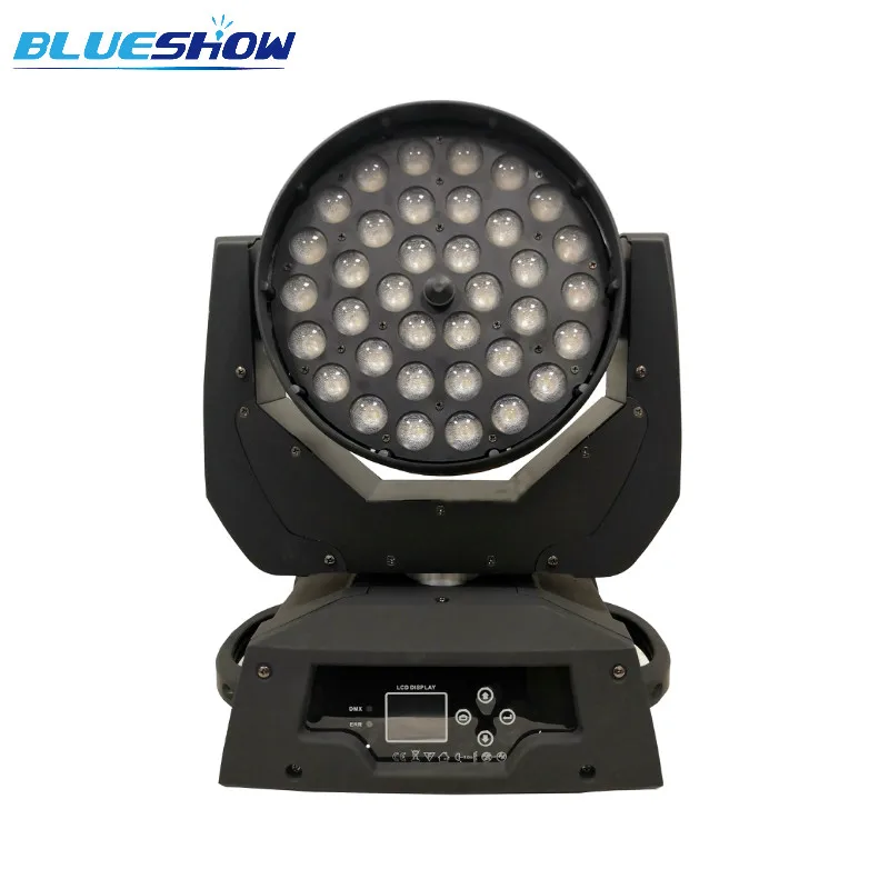 Без налога f светильник чехол led масштабирования wash 36x12 Вт rgbw 4in1 перемещающаяся