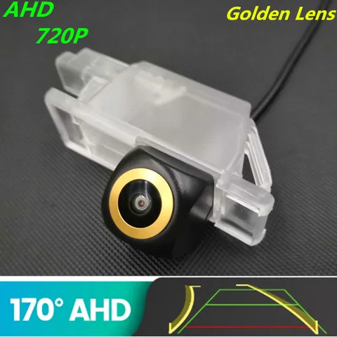 Камера заднего вида AHD 720P/1080P с золотыми линзами для Peugeot 208 2012 - 2019 3008 ~ 2013 2018 508, монитор парковки автомобиля