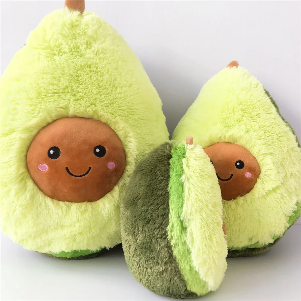 

20/30/45cm Smile Avocado Plush Fruit Plant Cartoon Doll Pillow Toys for Children Soft Food Stuffed Food Plush Doll Kids Gifts