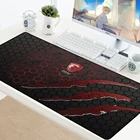 Большой коврик для мыши MSI XXL, резиновый противоскользящий игровой коврик для клавиатуры, ноутбука, компьютера, скоростная мышь, Настольный коврик для игр