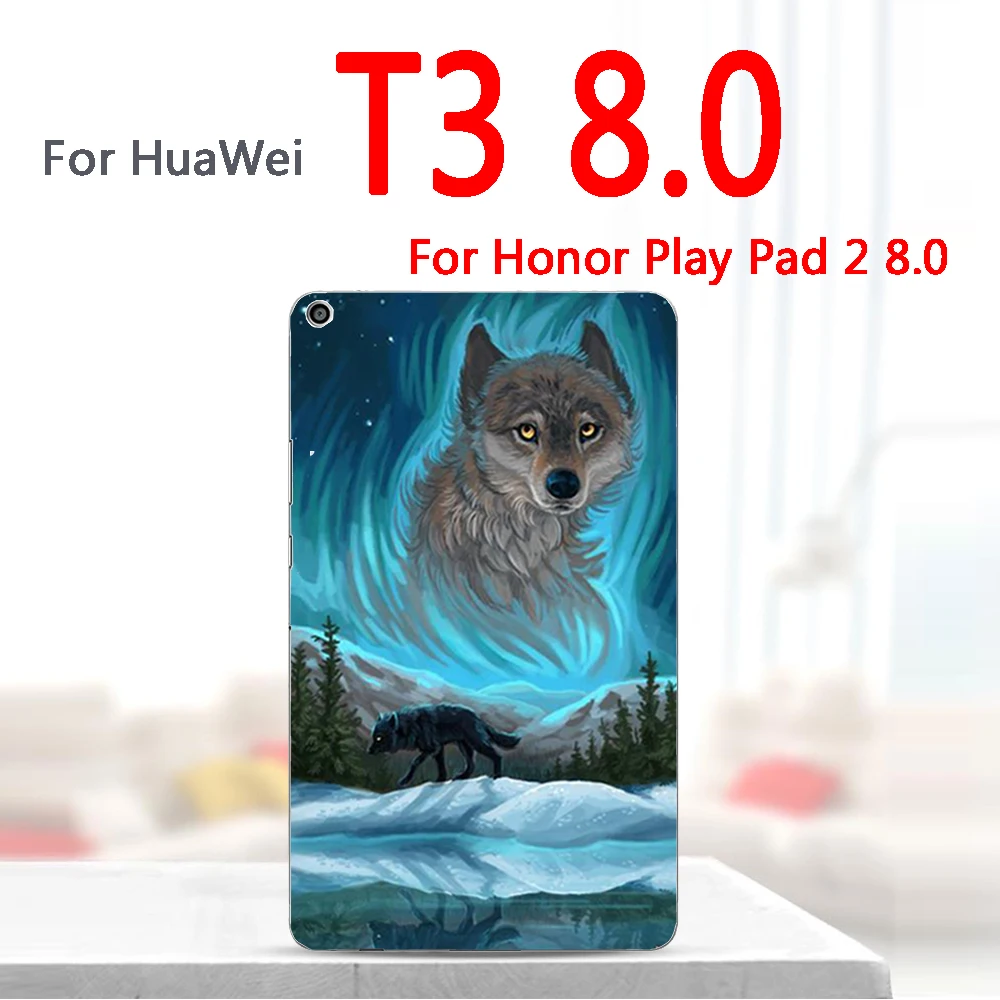 Роспись Tablet крышка для huawei Mediapad Медиа Pad T3 10 8 7 3g 7g3 AGS-W09 L09 KOB-L09 W09 для игровой площадки 2 9,6 8 силиконовый чехол - Цвет: T3-8-lan di lang
