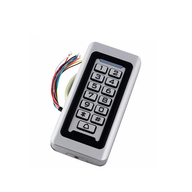 

IP68 Waterproof Outdoors Use Metal Stainless steel Reader 2000Users WG input and output security RF Access Control Keypad