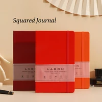 a5 hard cover squared notebook simple diary journal