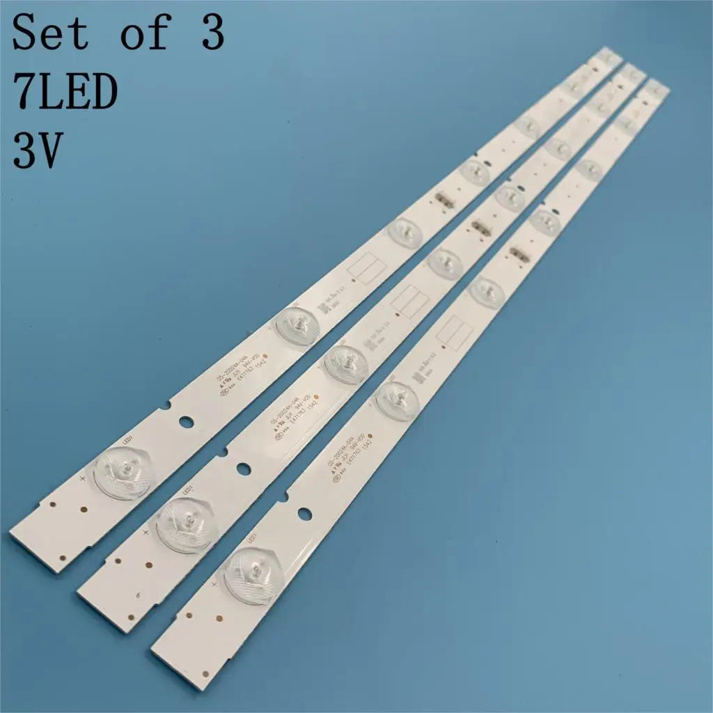 

100% New 1set(3pieces) 7LED 607mm LED backlight strip 5800-W32001-3P00 05-20024A-04A for LC320DXJ-SFA2 32HX4003 32E360E 32E3000