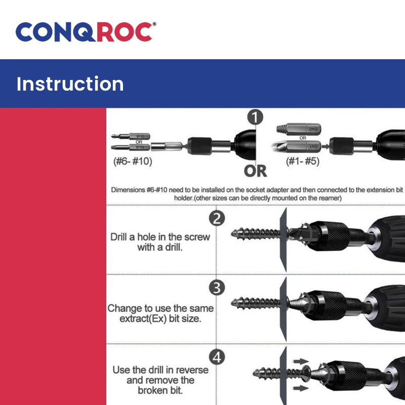 Набор для извлечения поврежденных винтов комплект из 22 предметов экстрактор