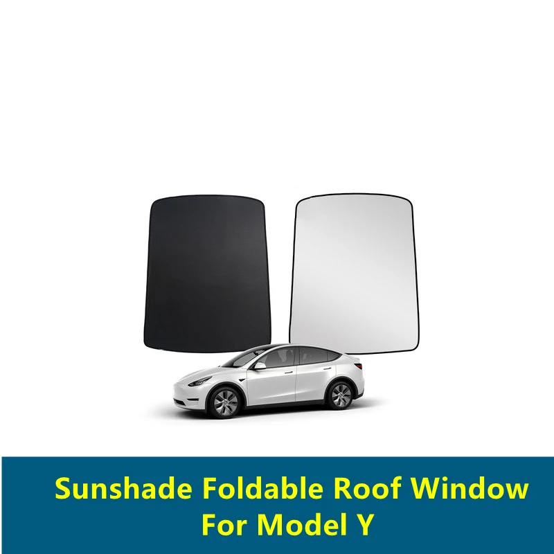 

Sunshade Foldable Roof Window Insulation UV/Heat Ray Protection Cover for Tesla Model Y 2020 2021 Skylight Reflective Covers