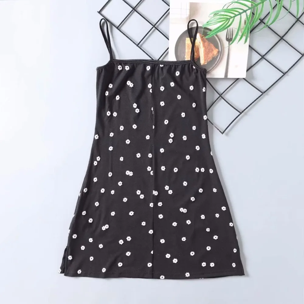 

Dress women slip black cute summer kawaii halter elegante 2021 mini casual sexy ladies korean fairy vintage mujer verano vestido