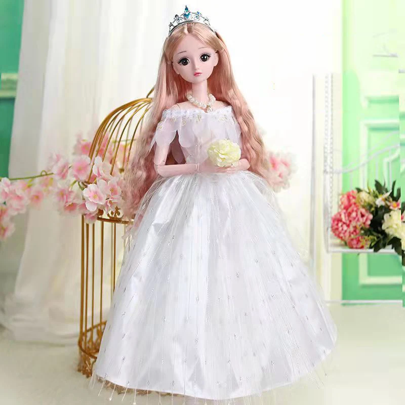 

60cm 1/3 BJD Doll Movable Jointed Dolls With Princess Clothes Accessories Wedding Gown Dress Toys for Girls Gift