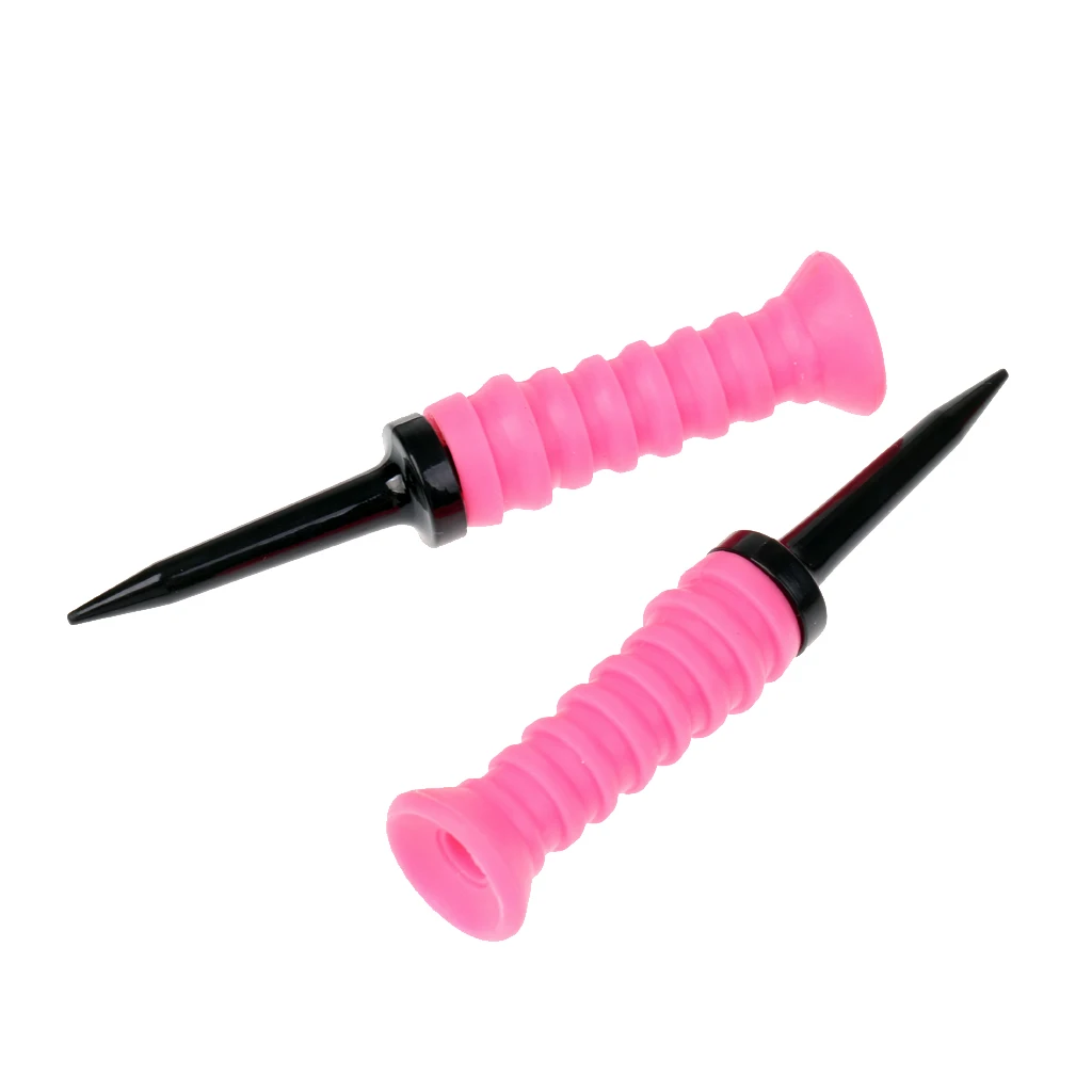 

83mm Durable Rubber Cushion Top Plastic Golf Tees Golf Accessories - 3 Count