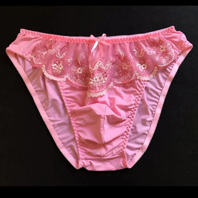 Сексуальное мужское кружевное нижнее белье эротические Трусы стринги из