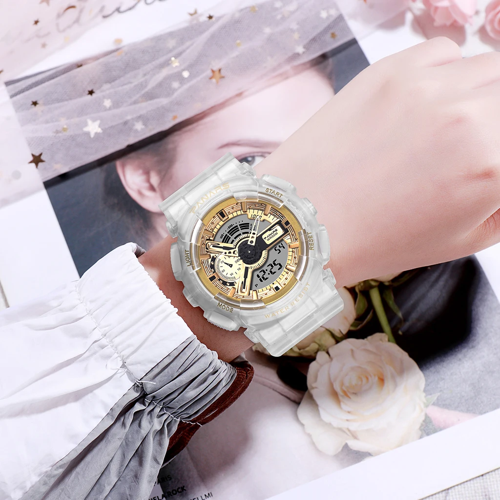 Мужские спортивные часы с двойным дисплеем военные СВЕТОДИОДНЫЕ цифровые