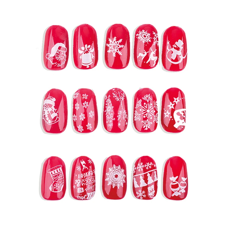MR Christmas Шаблон Лазерная Фольга для маникюра штамповки шаблон пластины полировка