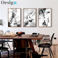 dynamic abstract ink canvas paintings chinese black white poster print nordic wall art picture for living room home office decor